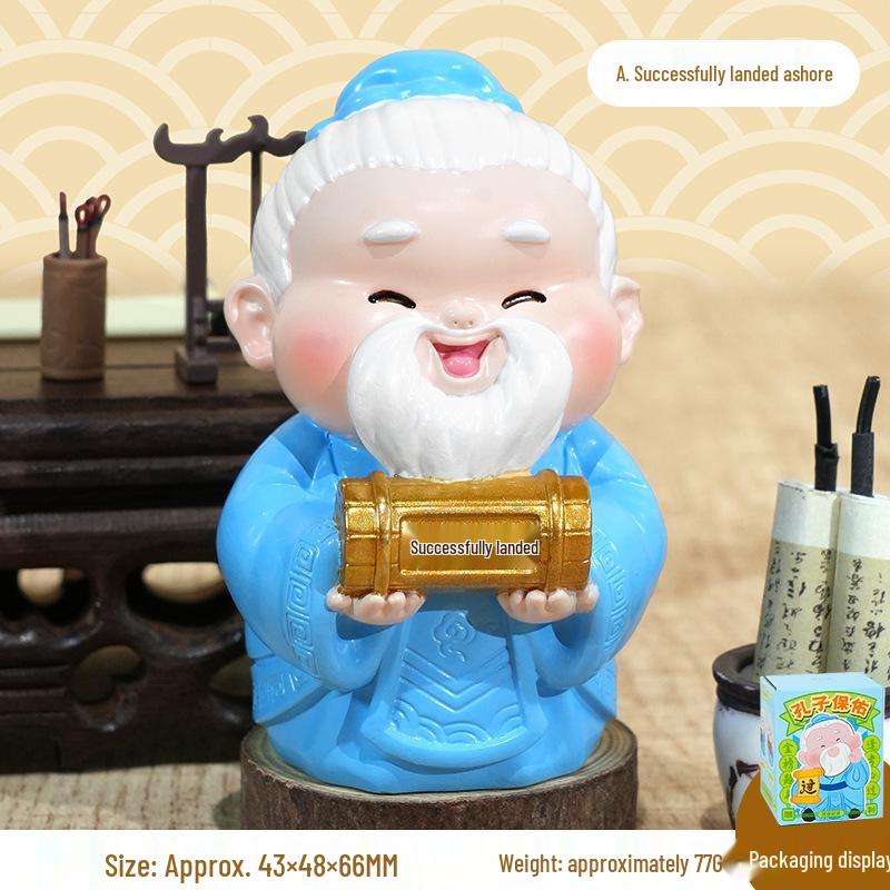 Confucius Blessing Ornament: Good Luck Exam Gift for Students As shown