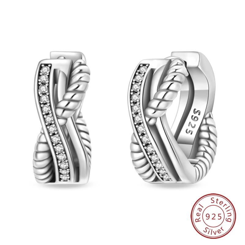 Inlaid Zircon Earrings 925 Silver Minimalist Butterfly Dragonfly Cute Claw Hoop Earrings Women Exquisite Party Jewelry