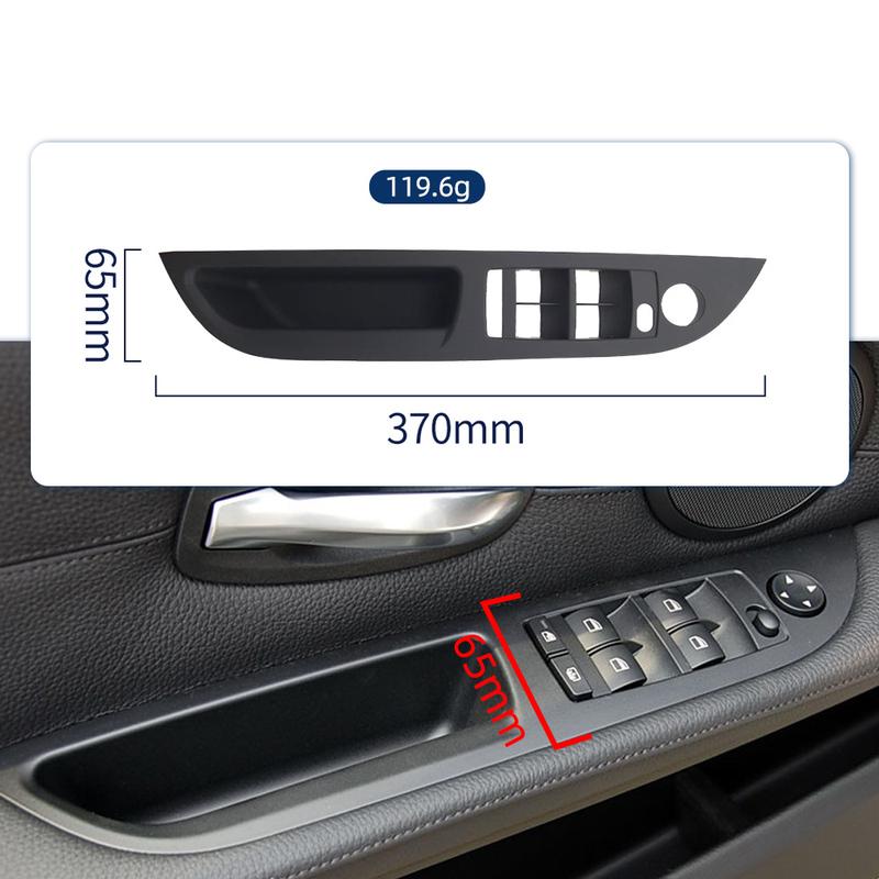 LHD Car Interior Inner Door Handle Panel Trim Cover For BMW E60 E61 5 Series 520 525 528 2008-2010 51416983705 Black Beige