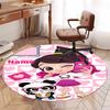 Custom Name Luluca Panda Printed Round Rug Carpet Chair Rug Area Rug Entryway Doormats,for Office Chair Living Room Bedroom Kitchen Room.