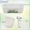 KEMORELA 1/3/5PCS Large Capacity Chicken Feeders and Waterers with Clips for Duck and Chicken - 4.5 Quart Goat Feeder Supplies