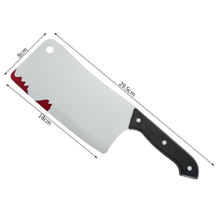 Halloween Masquerade Prank Props: Bloody Plastic Kitchen Knife