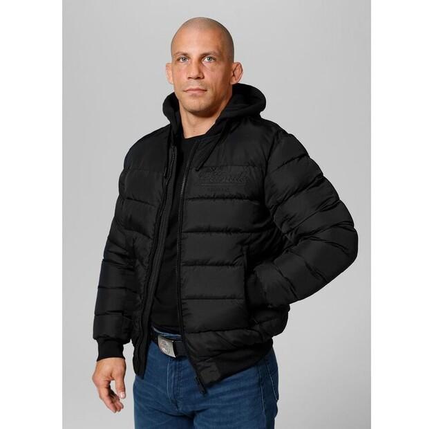 Куртка зимняя PITBULL Мужская с капюшоном, потайной, размер L