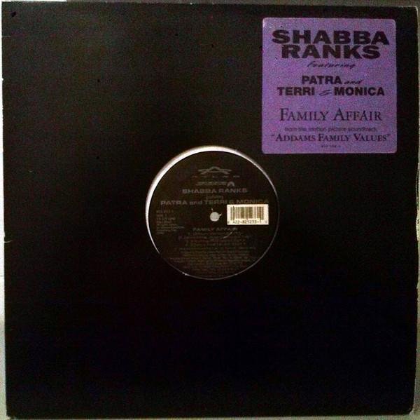 12inch Record SHABBA RANKS PATRA  TERRI  MONIC  Family Affair 8552331 Atlas 1993 US Rap  HipHopRB Used