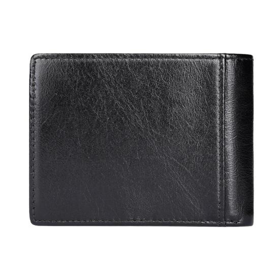 Men Faux Leather Wallet Large Capacity Bi-fold Short Wallet Vintage Minimalist Business Casual Credit Card Holder Front Pocket Wallet