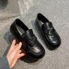 Women's Retro One-Step Loafers 2025 - Soft Leather, British Style, Versatile Flats