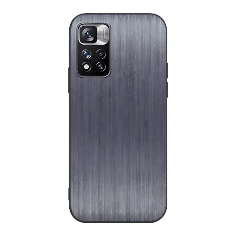 Metal Texture Luxury Case for Xiaomi Redmi Note 11 10S 8T 10 12 Pro Plus 11T 8 9 11E 11S 5 Pro 9S 7 Soft TPU Black Phone Cover