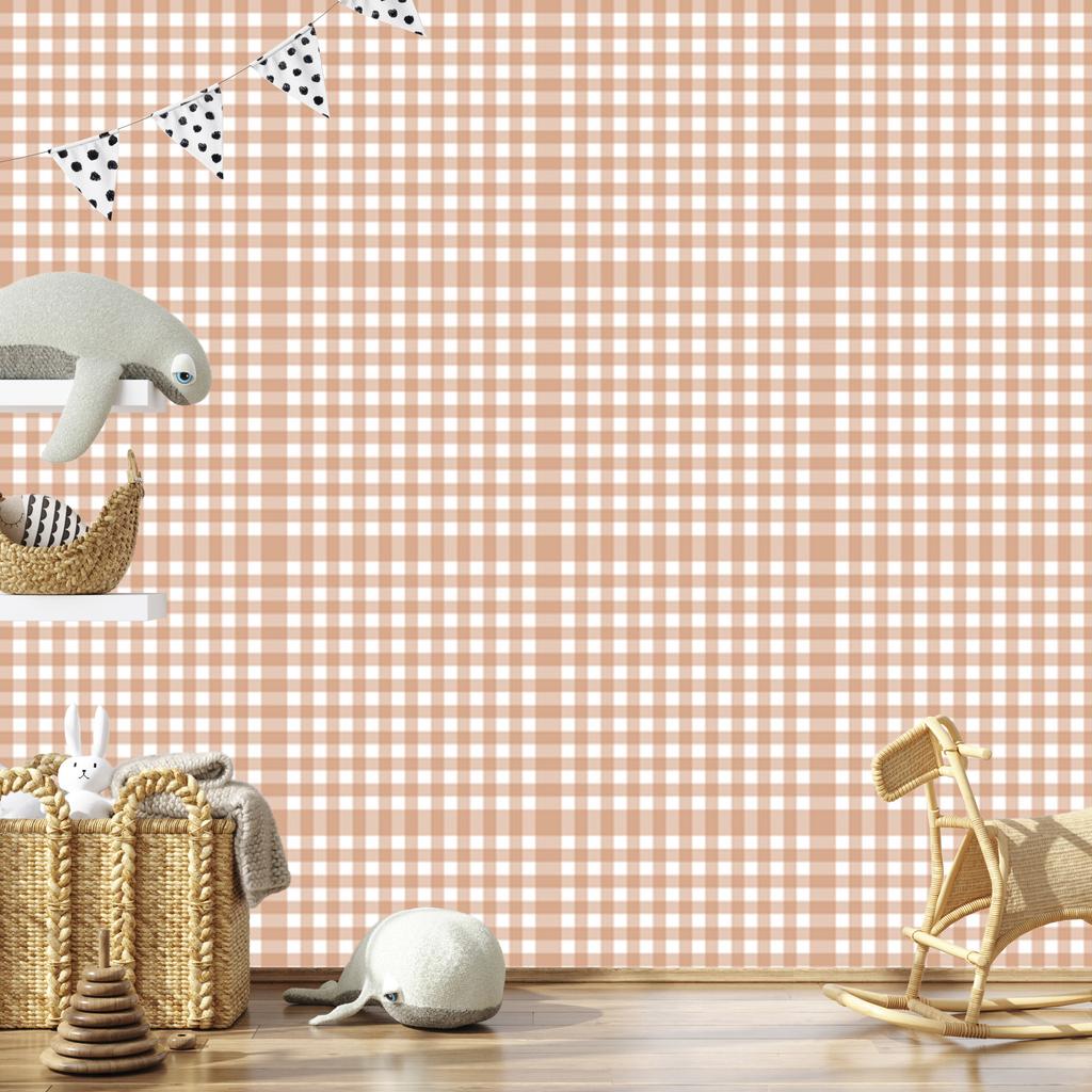 Wallpaper Fabric Pattern Cream and Beige for Living Room and Bedroom 50x1000