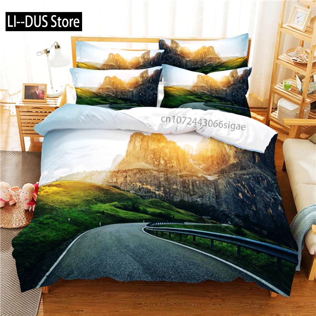 Beautiful Scenery Bedding Set Duvet Cover Set 3d Bedding Digital Printing Queen Size Bedding Sets Fashion Design