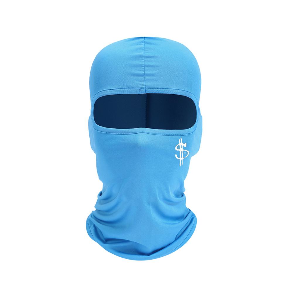 Ski hat with US dollar logo print, cycling equipment, outdoor sports bike hood, unisex face mask, simple design