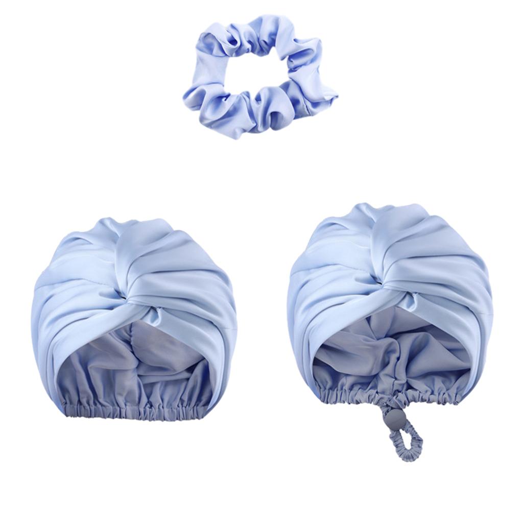 Unisex Regulowane Jednokolorowe Jedwabne Satynowe Czepki na Włosy Wysoka Elastyczność Miękki Czepek do Spania Dla Kobiet Mężczyzn