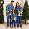 Family Matching Print Sets Pajamas Loungewear Outfits Family Matching Long Sleeve Tops+Pants Set