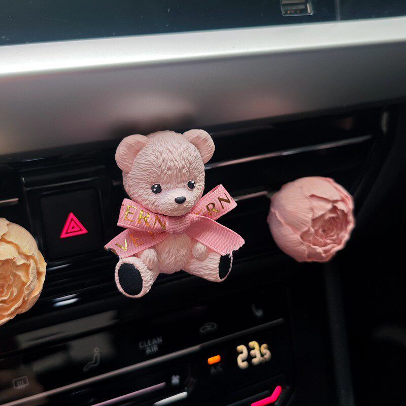 Butter Bear Neutral Air Outlet Decoration Car Aromatherapy Fragrant Stone Car Cute Jewelry Fragrance Interior Decoration