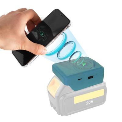 Wireless Phone Battery Adapter Suitable for PARKSIDE X20V PAP20A1 PAP20 PAP20B1 PAP20B3 Battery with Type C USB Ports
