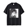 Klassische Russische Rockband Kino Viktor Tsoi Rauchmotiv Grafik T-Shirts Unisex Damen Lässig Übergroß Streetwear Unisex Baumwoll-T-Shirts