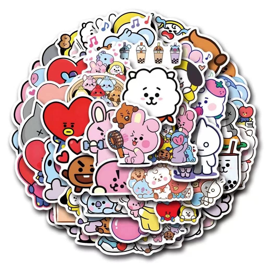 BTS Stickers,Stickers for Laptop Journal Skateboard Guitar Luggage