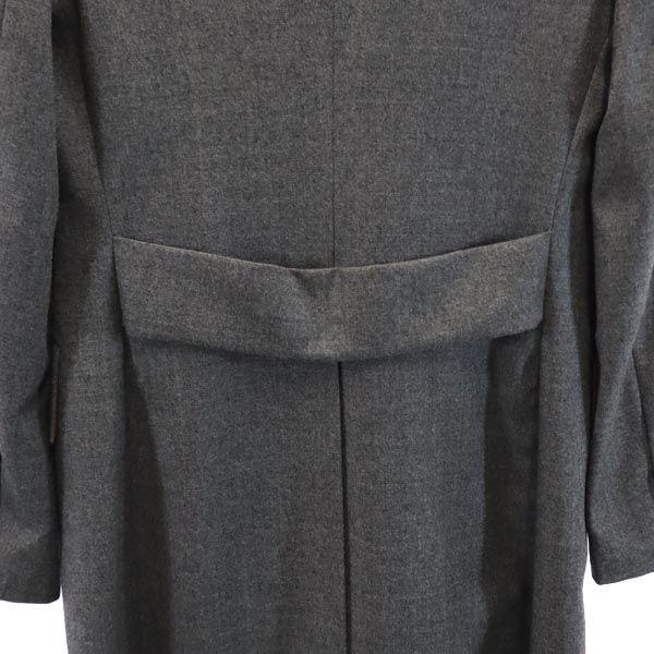 BETTINA SCHOENBACH 100% wool Chester coat 34 gray HUMBURG Women Used