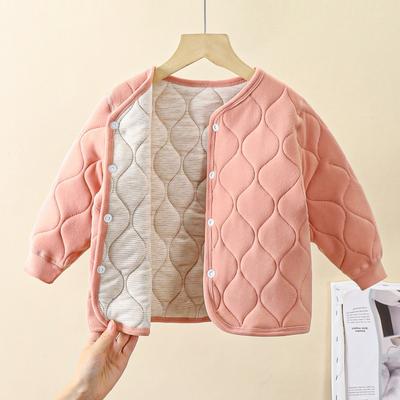 Children's Warm Winter New Boys Three-layer Quilted Girls Thickened Jacket Cotton Clothes Children Clothing