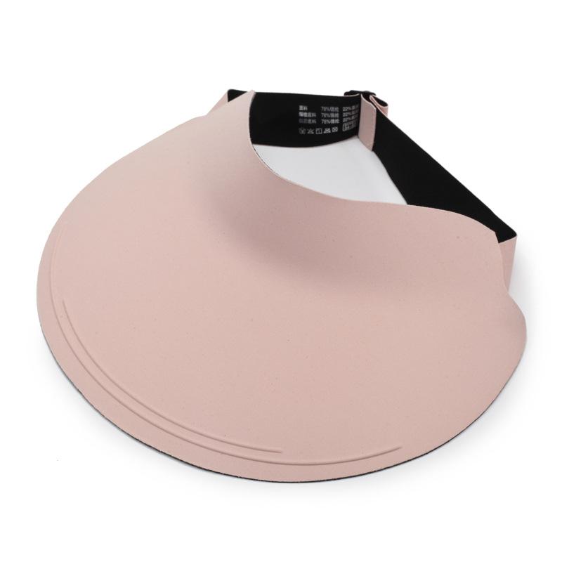 Outdoor Versatile Empty-Top Sunscreen Hat, Men S And Women S Summer Seamless Integrated Sun Hat, Foldable Big-Brimmed Sun Hat Adjustable розовый