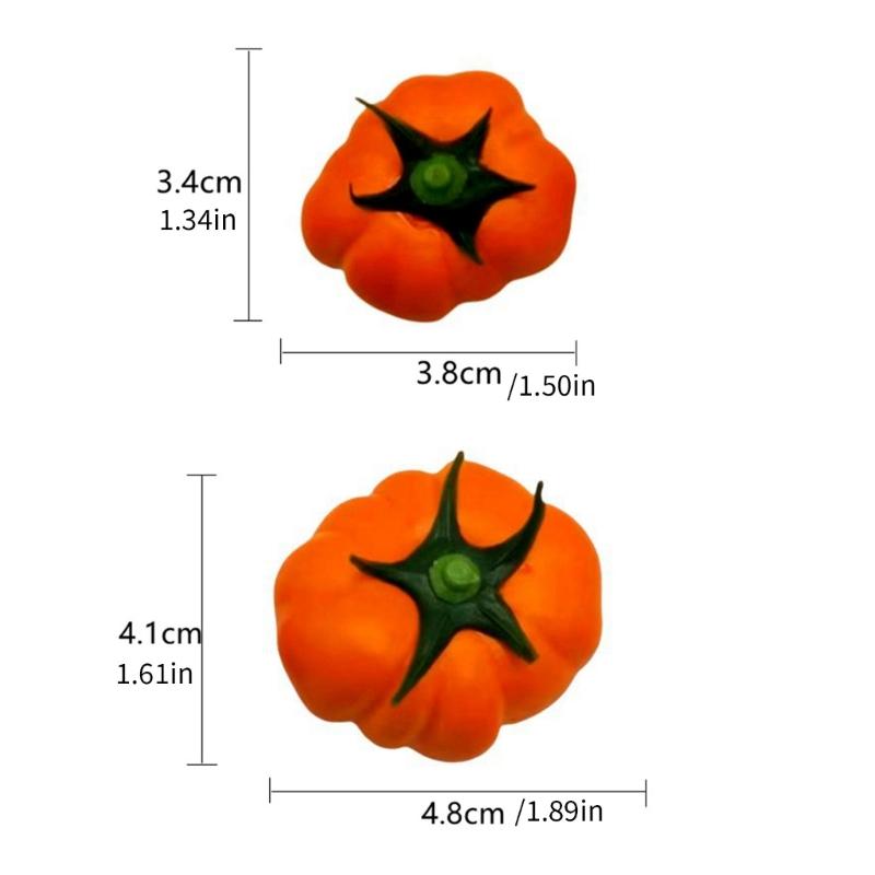 Packung mit 10 Schaumstoff Realistische Kürbisse Festliche Tischdekorationen Außenbereich Innenbereich Künstliches Gemüse Feiertagsdekoration