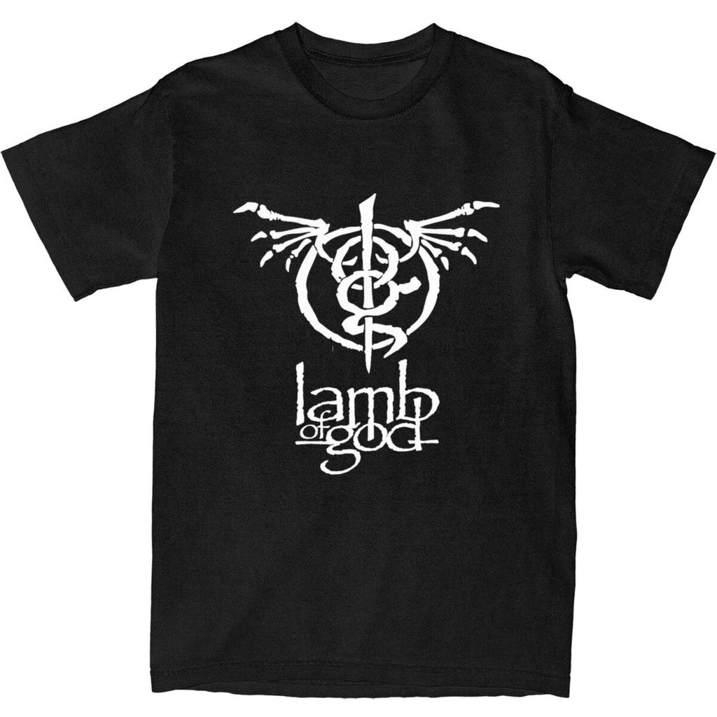 Lamb Of God T-Shirt Unisexs Heavy Unisextal Band Klassisch 100% Baumwolle T-Shirts Sommer O-Ausschnitt Harajuku T-Shirt Benutzerdefinierte Große Größen Oberteile