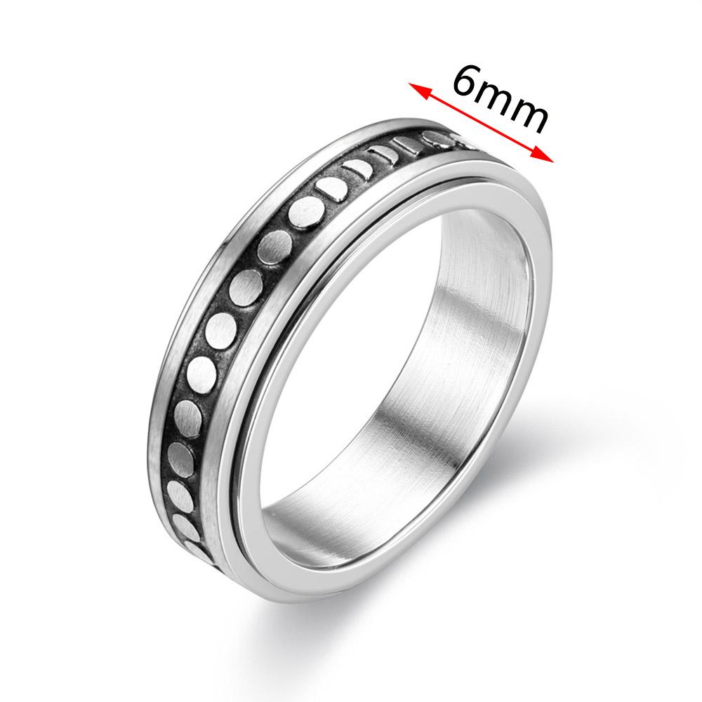 Anxiety Ring Figet Spinner Rings For Women & Men Stainless Steel Rotate Freely Spinning Anti Stress Accessories Jewelry Gifts