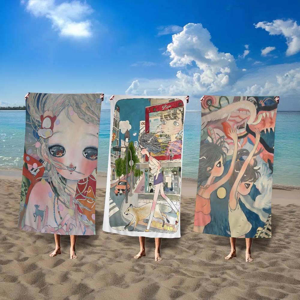 A-Aya Takano Microfiber Beach Towel Absorbent Quick dry Soft Yoga Swimming Resort Mountain Climbing Towel