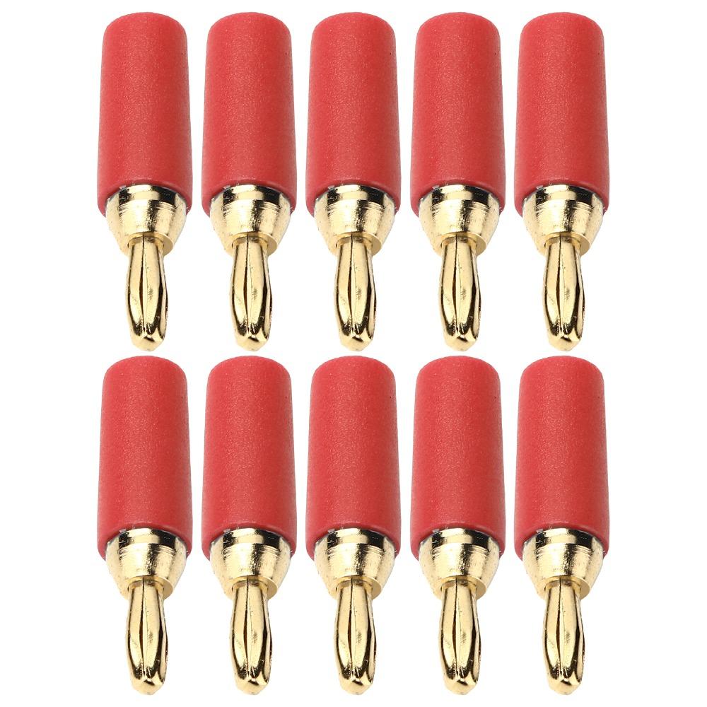 10 PCS 2.5mm Banana Plug Assortment 30VAC/60VDC 10A Speaker Plug  Connector  Wall Plates