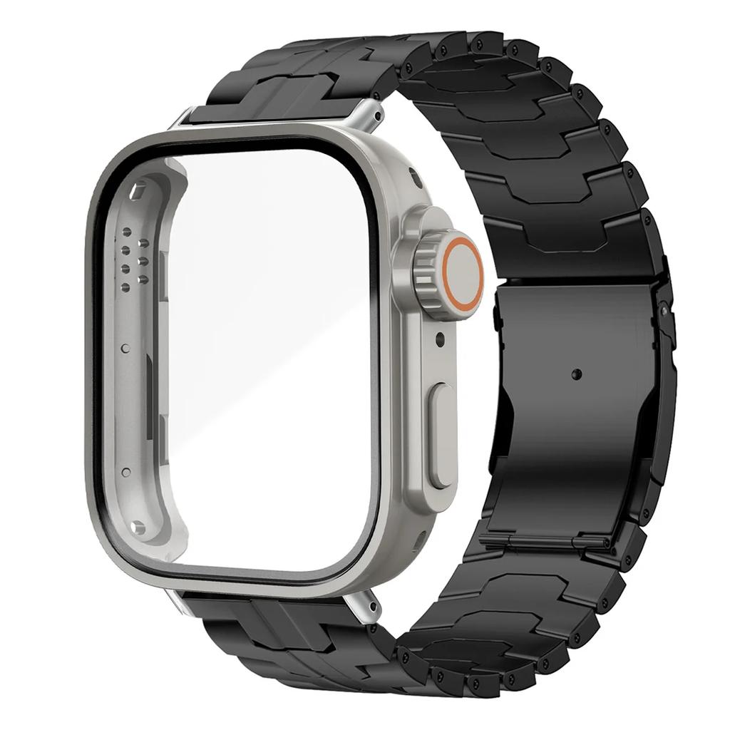 Rostfritt Stål Armband+BoettFör Huawei Watch Fit 4/4 Pro Rem Metallarmband Byt till Ultra PC Skydd Armband För Huawei Fit3