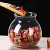 1pc Glass Storage Jars with Airtight Lids Kitchen Coffee Beans Candy Tea Grains Canister Food Containers for Cereal Nuts Cookies