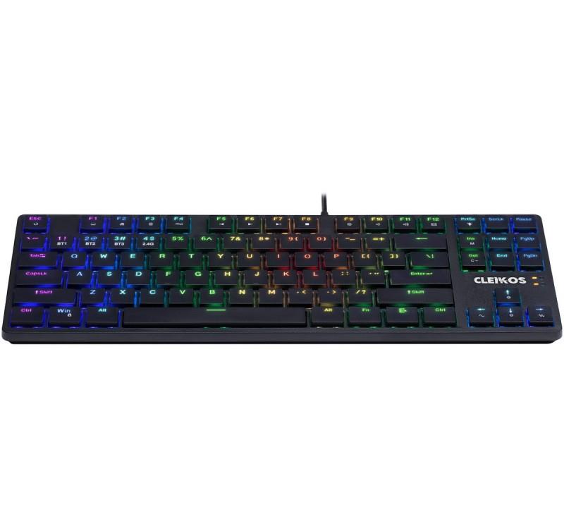 Wireless Keyboard Defender CLEIKOS GK-135 Mechanical Bluetooth + 2.4 GHz + Cable Gaming RGB Outemu