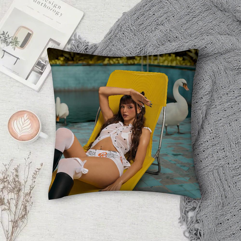 Singer Nina Chuba Ich Lieb Mich Pillow Case Square Double-Sided Printing Sofa Cushion Cover Pillowcase Bedroom Bedside