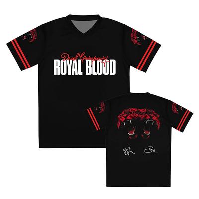 Camiseta Jersey Royal Blood Dead Company Vintage Hard Rock Music Fan Streetwear Hombres Mujeres Camisetas Estampado Gráfico de Tigre Camiseta de Manga Corta