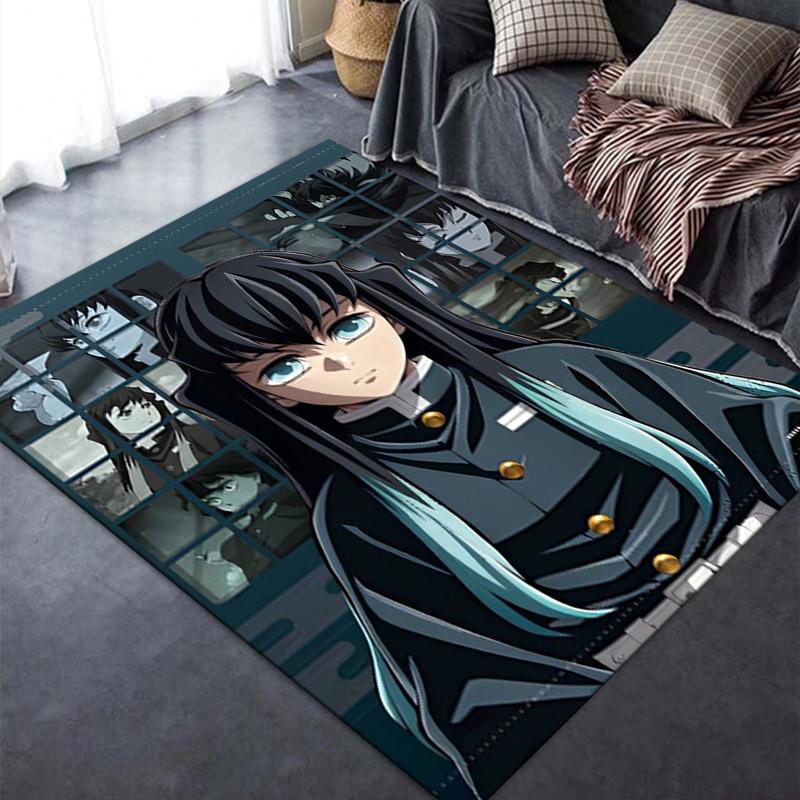 2025 New Muichiro Tokito Carpet Rug for Living Room Bedroom Home Sofa Decoration,Kids play Non-slip Floor Mat 93