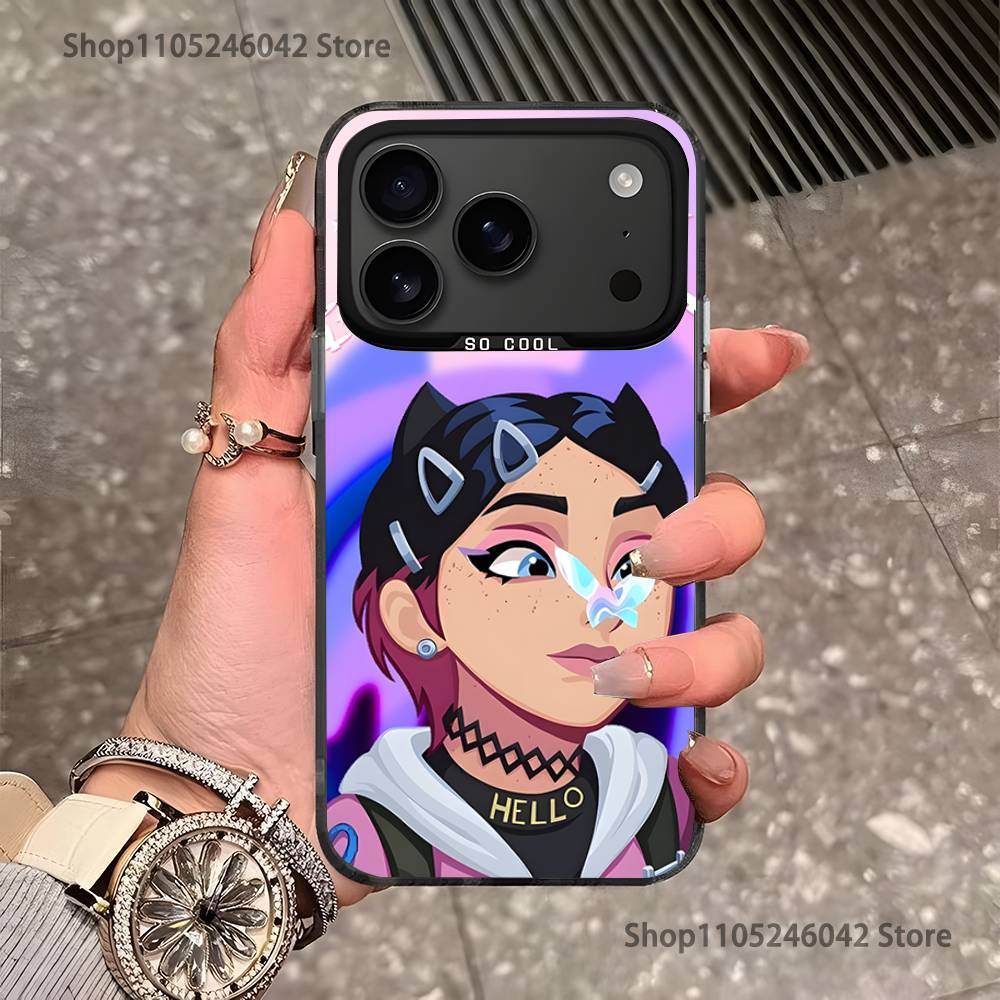 

Popular V-Valorant C-CloveS For Black Candy Matte Cover iPhone 17,16,15,14,13,12,11,Pro,MAX,Plus iPhone12PROMAX