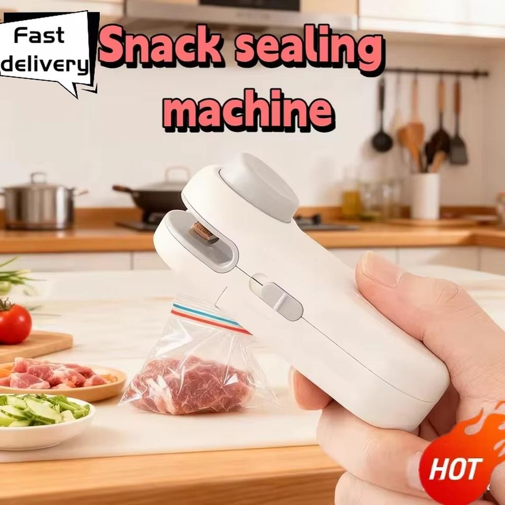Draagbare Voedselverzegelaar Huishoudelijke Plastic Zak Vacuümsealer Snackverpakking Hitteverzegelingsmachine