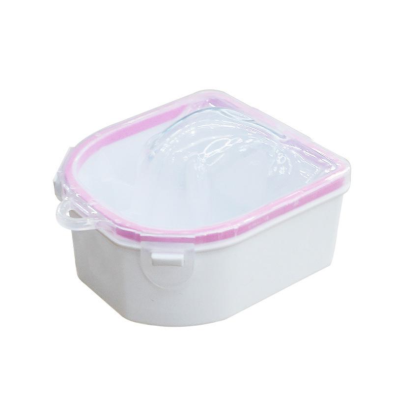 Double-Layer Manicure Soak Bowl for Nail Softening and Cuticle Removal with Exfoliation and Sterilization.