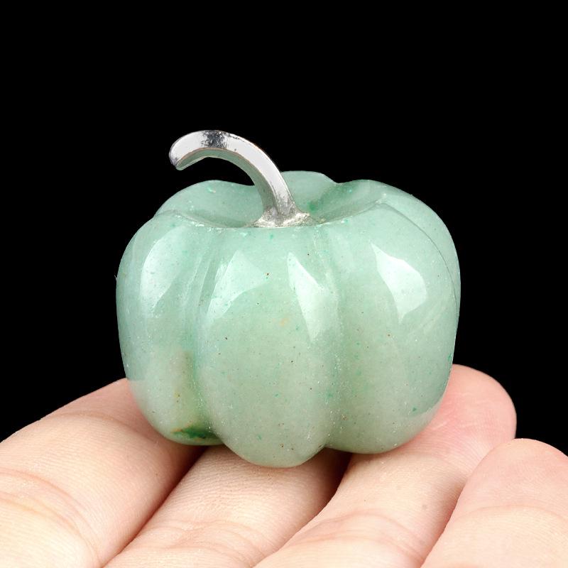 30mm Natural Crystal Pumpkin Decoration for Halloween & Thanksgiving - Large Qty Discount