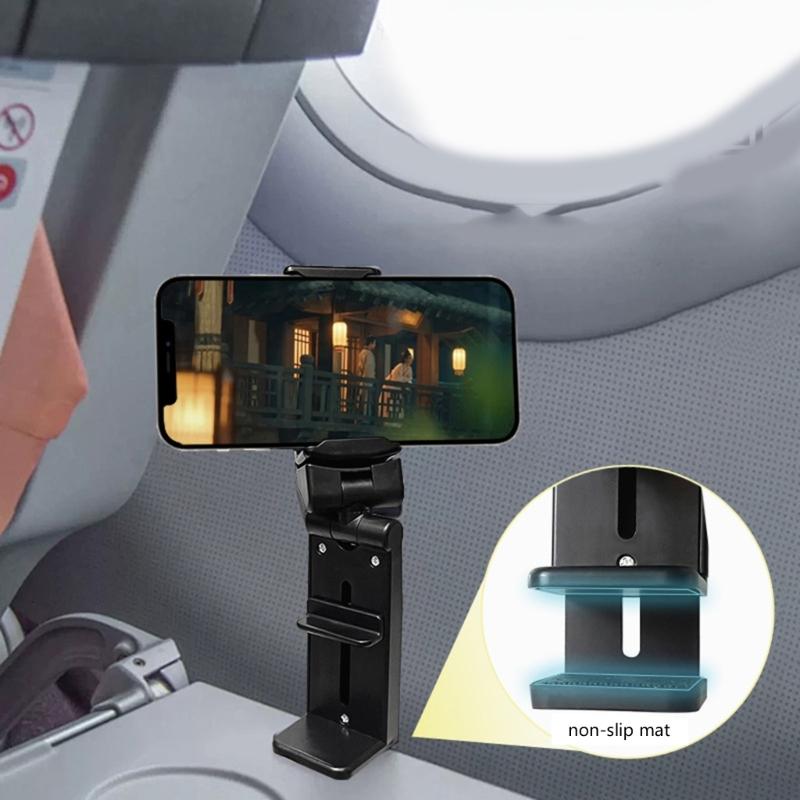 Adjustable Phone Mount with Multi Directional Rotation Travel Phone Holder Stand for Suitcase Desk Travel Accessories