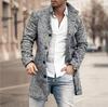 Herren Europäischer Stil Woll Windbreaker Jacke