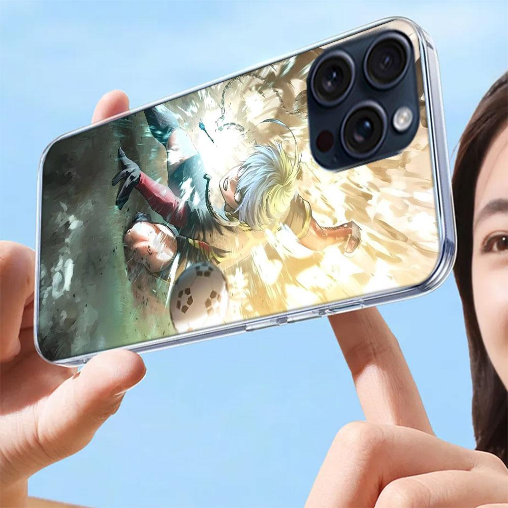 Blue Lock Anime Clear Phone Case For Iphone 17 Air 16 Pro Max 15 Pro 14 Plus 17E 16E 11 13 12 Mini Cover Cases Fundas Cell TPU C