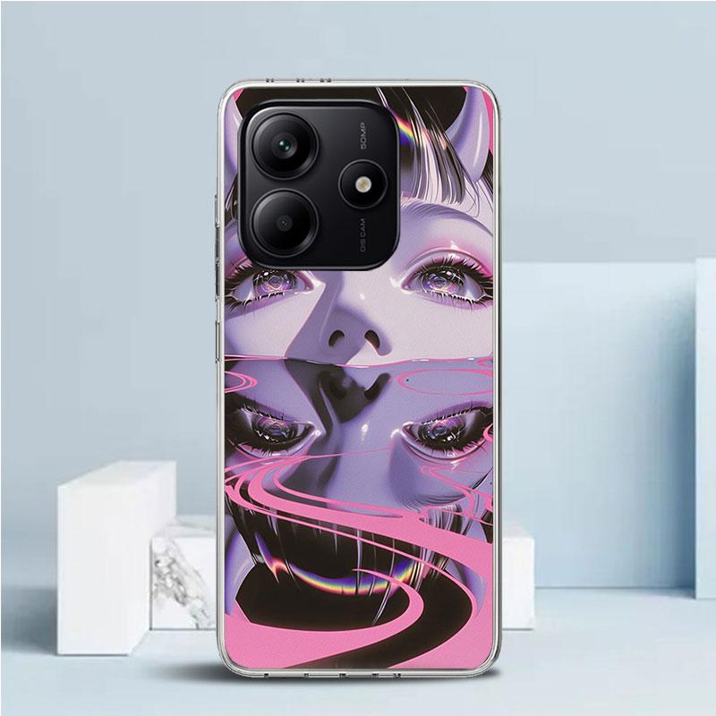 Girl Art Punk Soft Cover for Xiaomi Redmi Note 15 14 13 12 Pro Plus Phone Case 14S 11S 11T 11E 10S 10 4G Pattern Shell Redmi Not