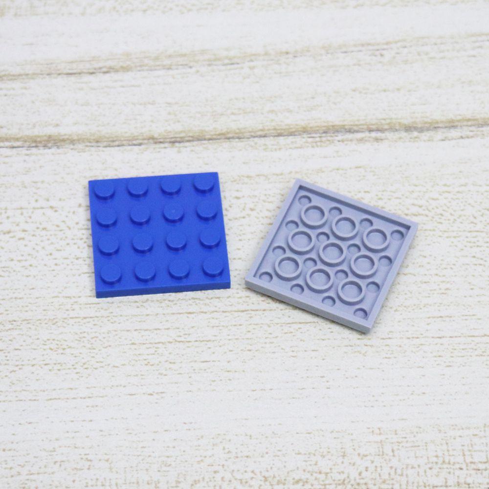 20PCS 4x4 Dots Blocks Dinosaurs Base Plate Colorful Building Bricks Compatible Parts 3031 DIY Educational Toys for Children