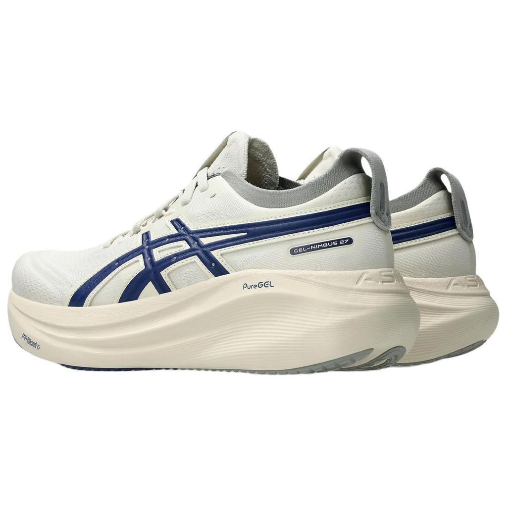 Asics Gel Nimbus 27 Track Club Women Sneakers Cream Birch Indigo-Blue 1012B812-200