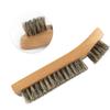 Hog Bristle Brush for Cleaning Suede and Leather Shoes
