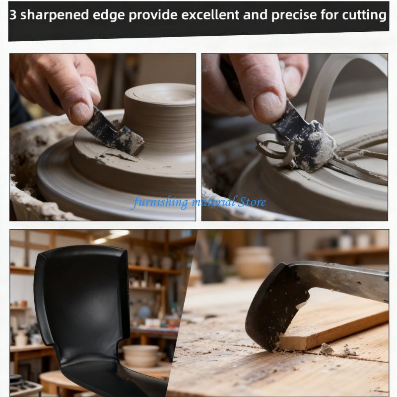 Y5GD 2Pieces Ceramic Clay Shaping Tool Professional Grade Sturdy Construction Perfect for Expert and Beginner Crafting Needs