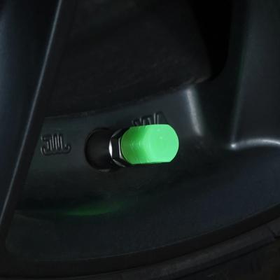 Car Tire Cap Luminous Valve Cover Car Motorcycle Bicycle Tire Nozzle Cover Decoration Dust Cover Valve Door Tire Decoration