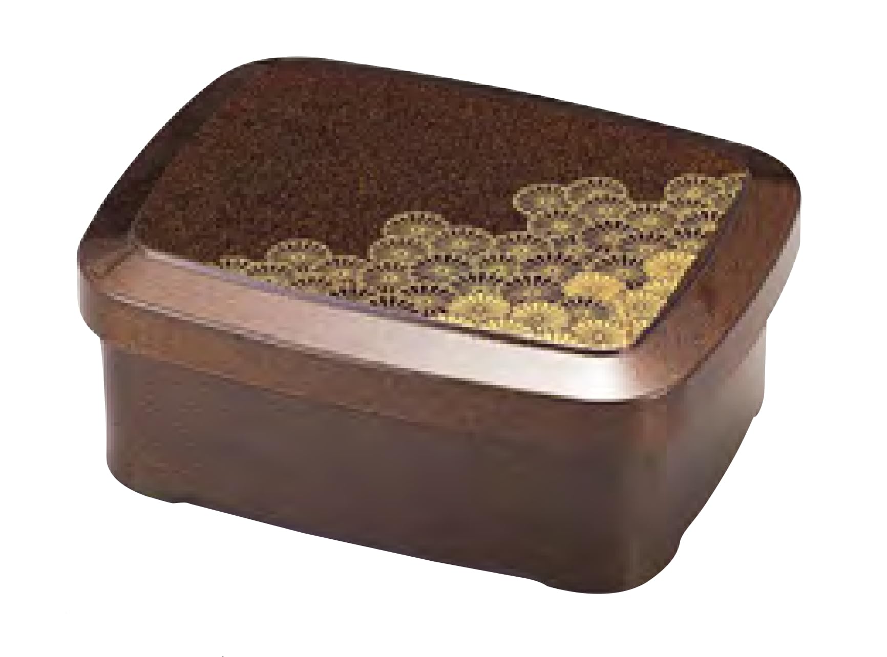 Wakaizumi Eel and Rice Wild Chrysanthemum Vermilion Lacquerware, Bowl, Design, Lacquer, 1-576-3