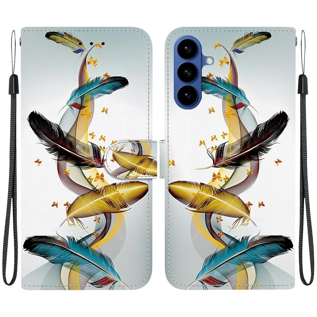 For Samsung Galaxy A57 5G Case Pattern Printing Leather Flip Wallet Phone Cover with Lanyard