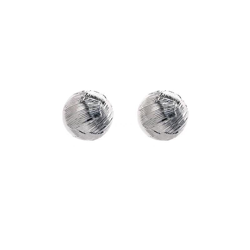 

Fashion Temperament Retro Texture Pattern Ball Stud Earrings Niche Design Sense Personality Simple Unique Earrings